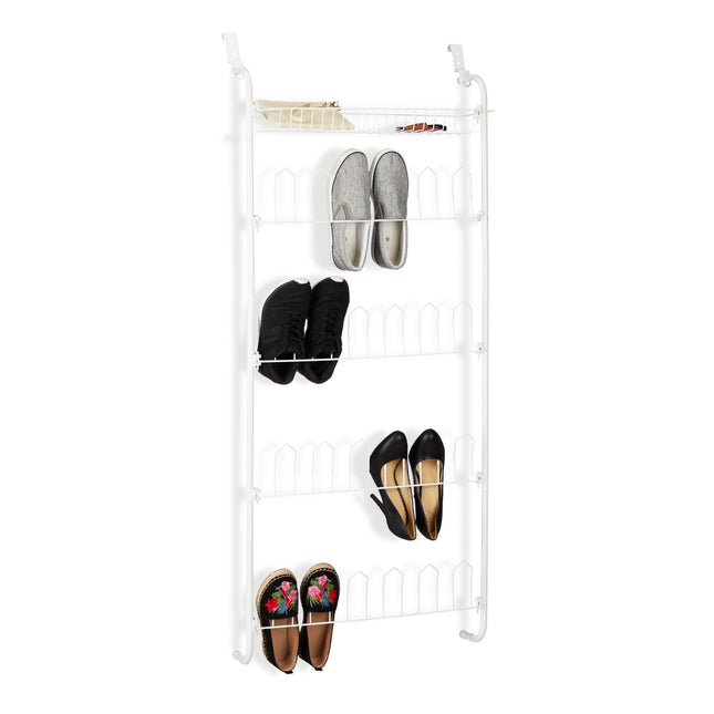 Door shoe shelf for 12 pairs of shoes