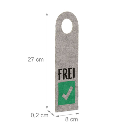 Door sign Occupied Free Set of 10