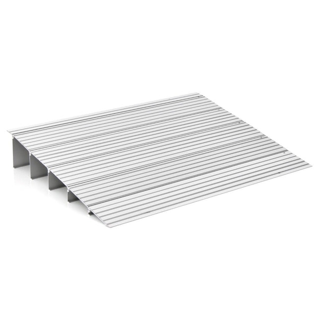 Door sill ramp 13 cm high entry ramp with adjustable aluminum frame non-slip access ramp
