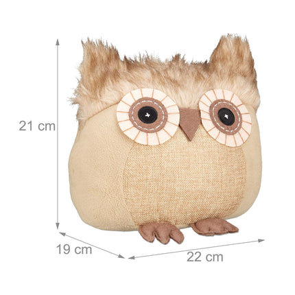 Door stop Owl brown