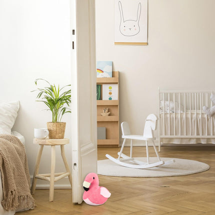 Door stop fabric flamingo
