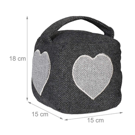 Door stop heart motif