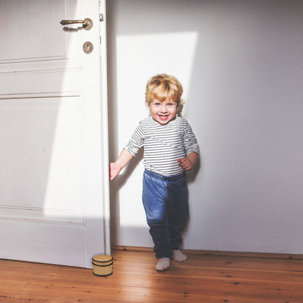 Door stop in wood look