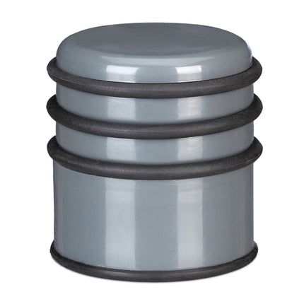 Door stop with rubber rings