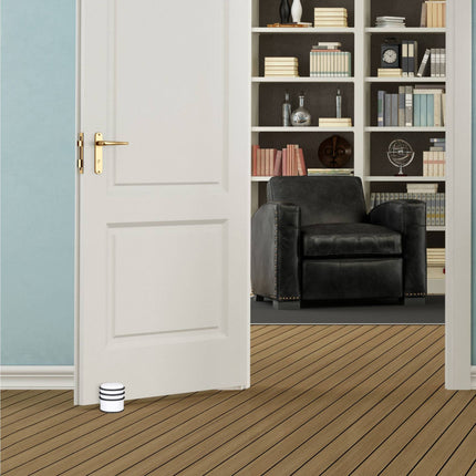 Door stop with rubber rings