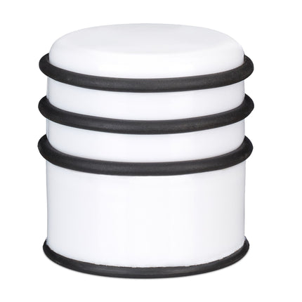 Door stop with rubber rings