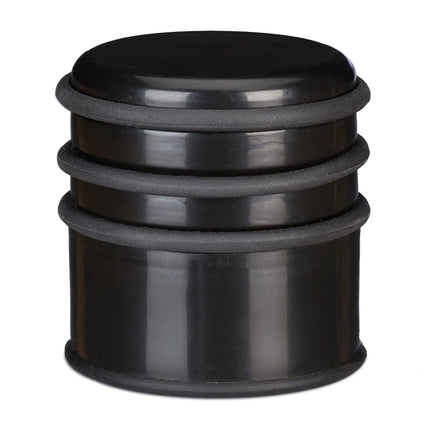 Door stop with rubber rings