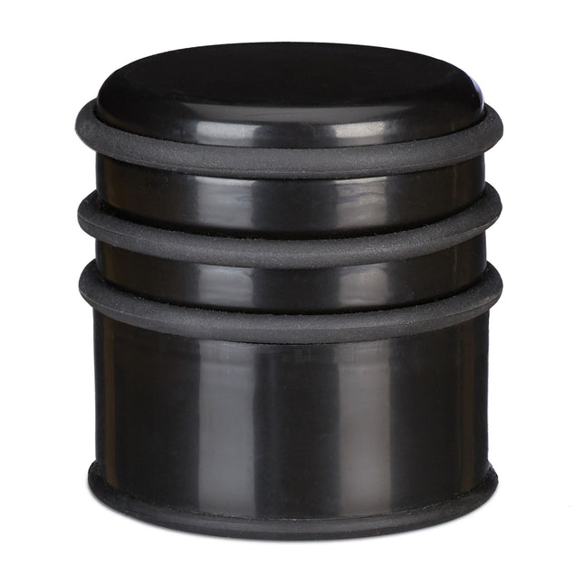 Door stop with rubber rings