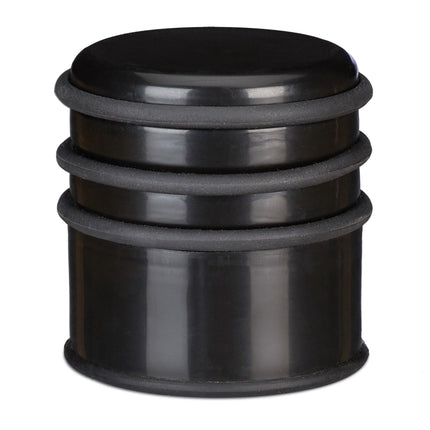 Door stop with rubber rings