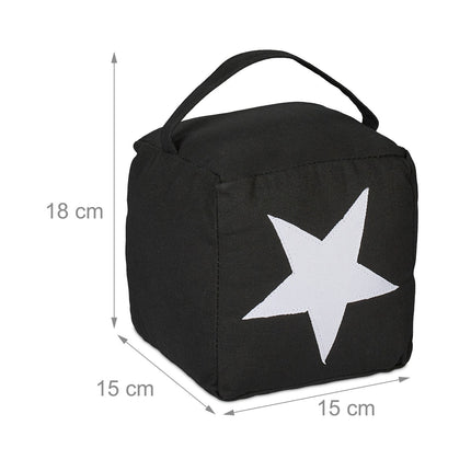 Door stop with star motif, set of 2