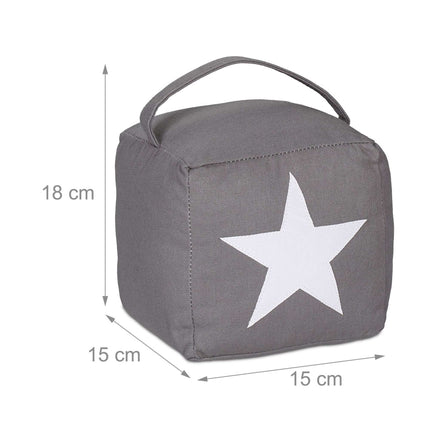 Door stop with star motif set of 2