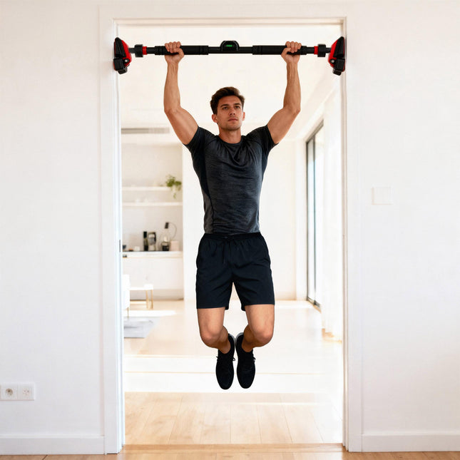 Doorway Pull-Up Bar, 100–200 cm, Quadruple Support