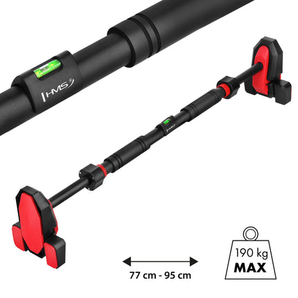 Doorway Pull-Up Bar – Triple Support, No-Drill, 77-95 cm