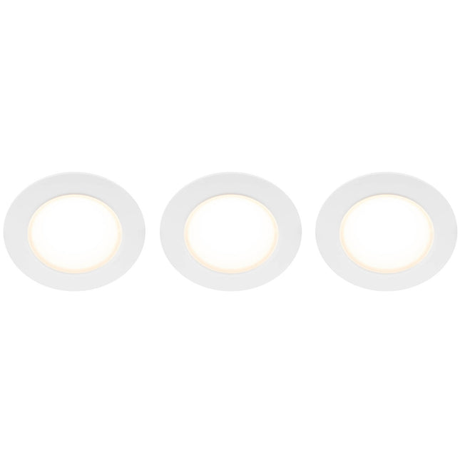 Doris 230V Dimmable downlight spotlight 3000K 400lm IP65 3-pack White