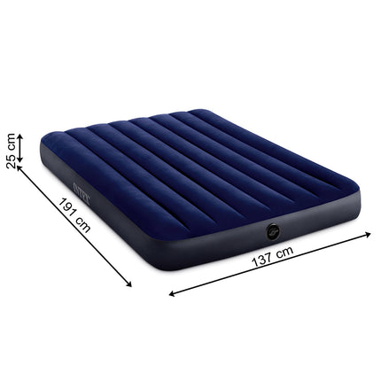 Double Air Mattress with Fiber-Tech, 137x191x25 cm