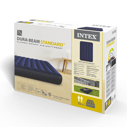 Double Air Mattress with Fiber-Tech, 137x191x25 cm