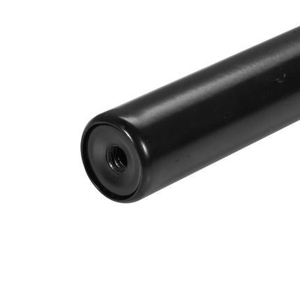 Double Curtain Rod, Adjustable 36-72 In, Black Steel