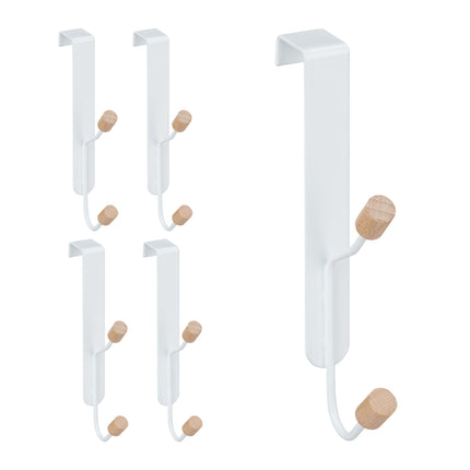 Double Door Hooks Set of 5