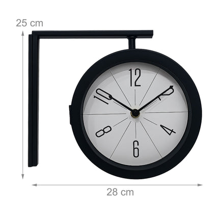 Double-Sided Modern Wall Clock – Silent Movement