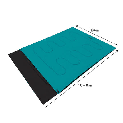 Double Sleeping Bag, Blue, Lightweight, Compact
