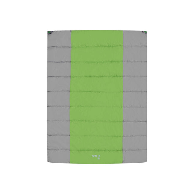 Double Sleeping Bag, Gray-Green, Lightweight, 2-Person