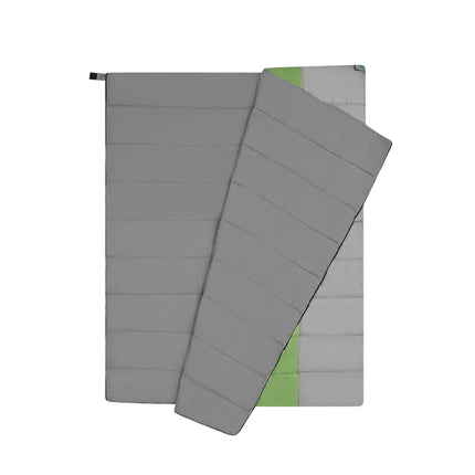 Double Sleeping Bag, Gray-Green, Lightweight, 2-Person
