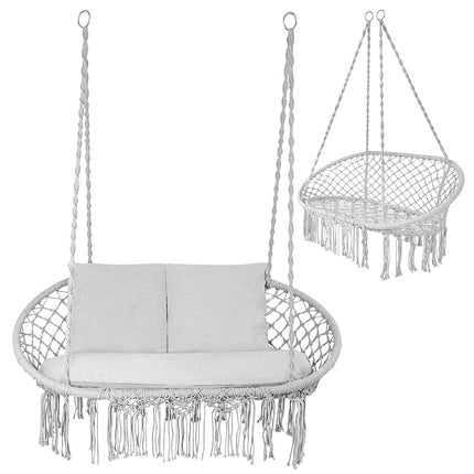 Double Stork's Nest Swing, 300kg Capacity, 3 Cushions