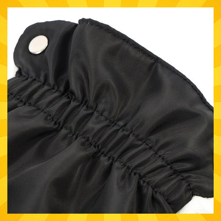 Double Stroller Muffs, Black, Insulated, Set of 2