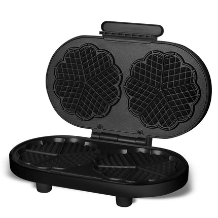 Double Waffle Maker, 1600W, Heart-Shaped, PFAS-Free