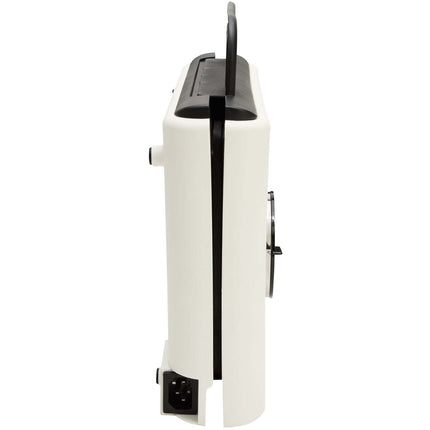 Double Waffle Maker, White Ceramic Surface