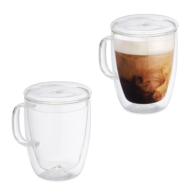 Dubbelwandige drinkglazen set van 2