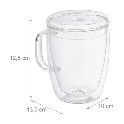 Double Walled Drinking Glasses Set of 2