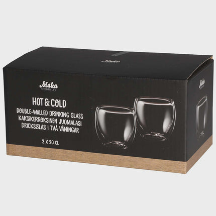 Double-Walled Glasses, 20 cl, Set of 2