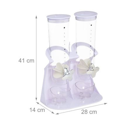 Double cereal dispenser