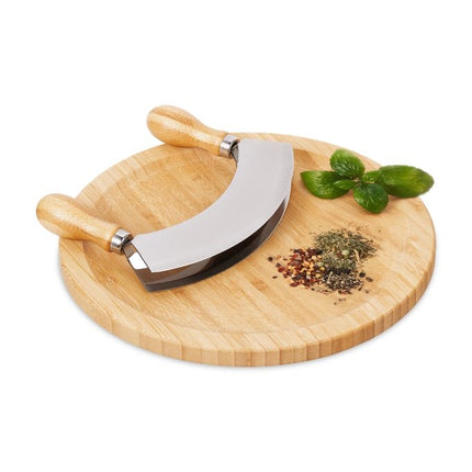 Double coated chopping knife with XL board