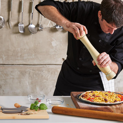 Double coated chopping knife with XL board