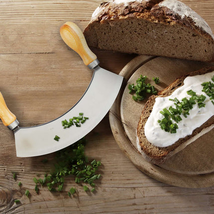 Double coated chopping knife with XL board
