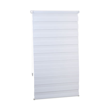 Double roller blind Klemmfix without drilling in white