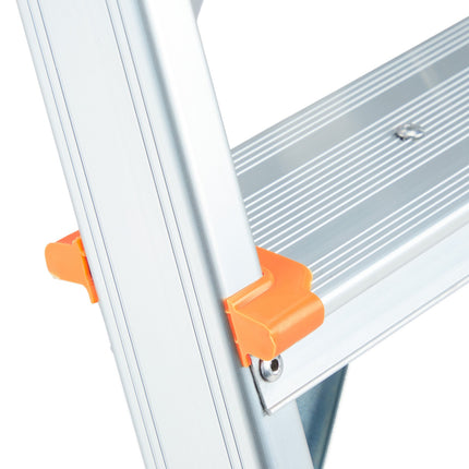 Double-sided aluminum stepladder