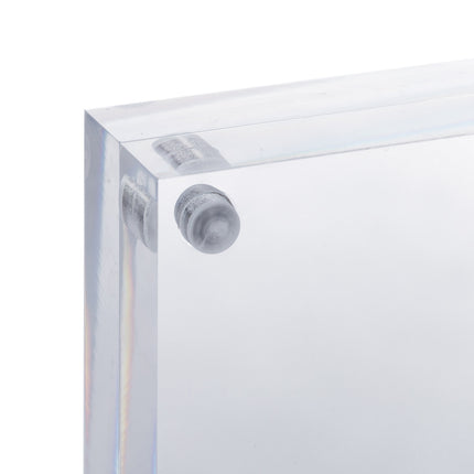 Double-sided picture frame in acrylic