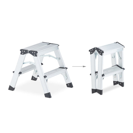 Double-sided stepladder