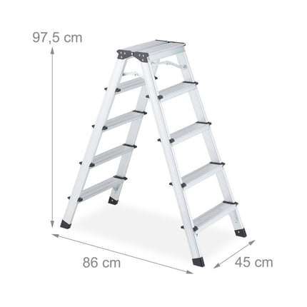 Double-sided stepladder