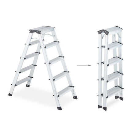 Double-sided stepladder