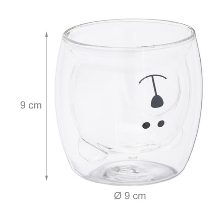 Double-walled glasses "Isbjörn" - set of 3