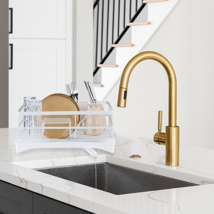 Drain stand with automatic drain