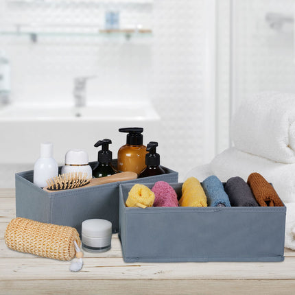 Drawer Organiser Set – 4-Piece Fabric Storage Boxes