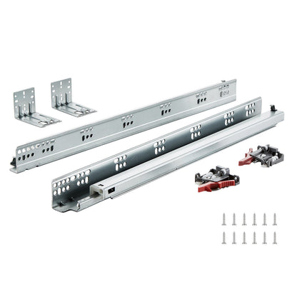 Drawer Slides 21-Inch Soft-Close Full Extension 100-Lb, 10 Pairs