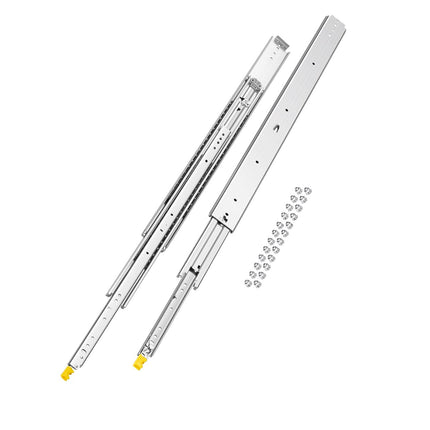 Drawer Slides, 38 in Full Extension, Locking, 500 lb