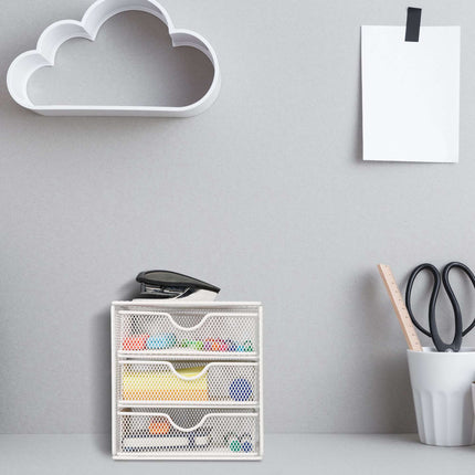 Drawer box with 3 compartments