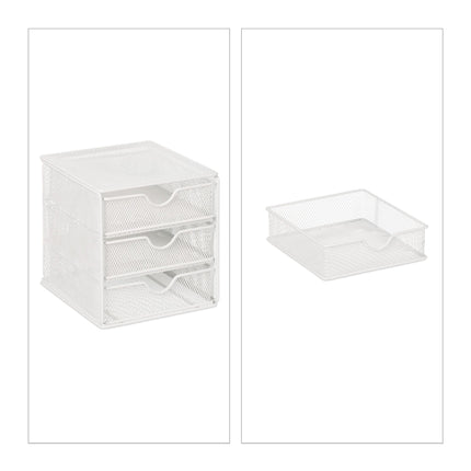 Drawer box with 3 compartments